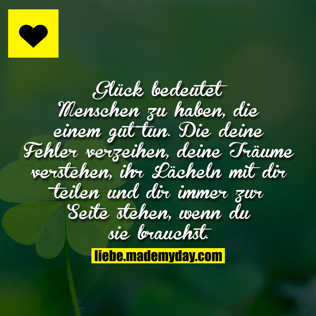 Glück bedeutet Menschen zu haben, Made My Day