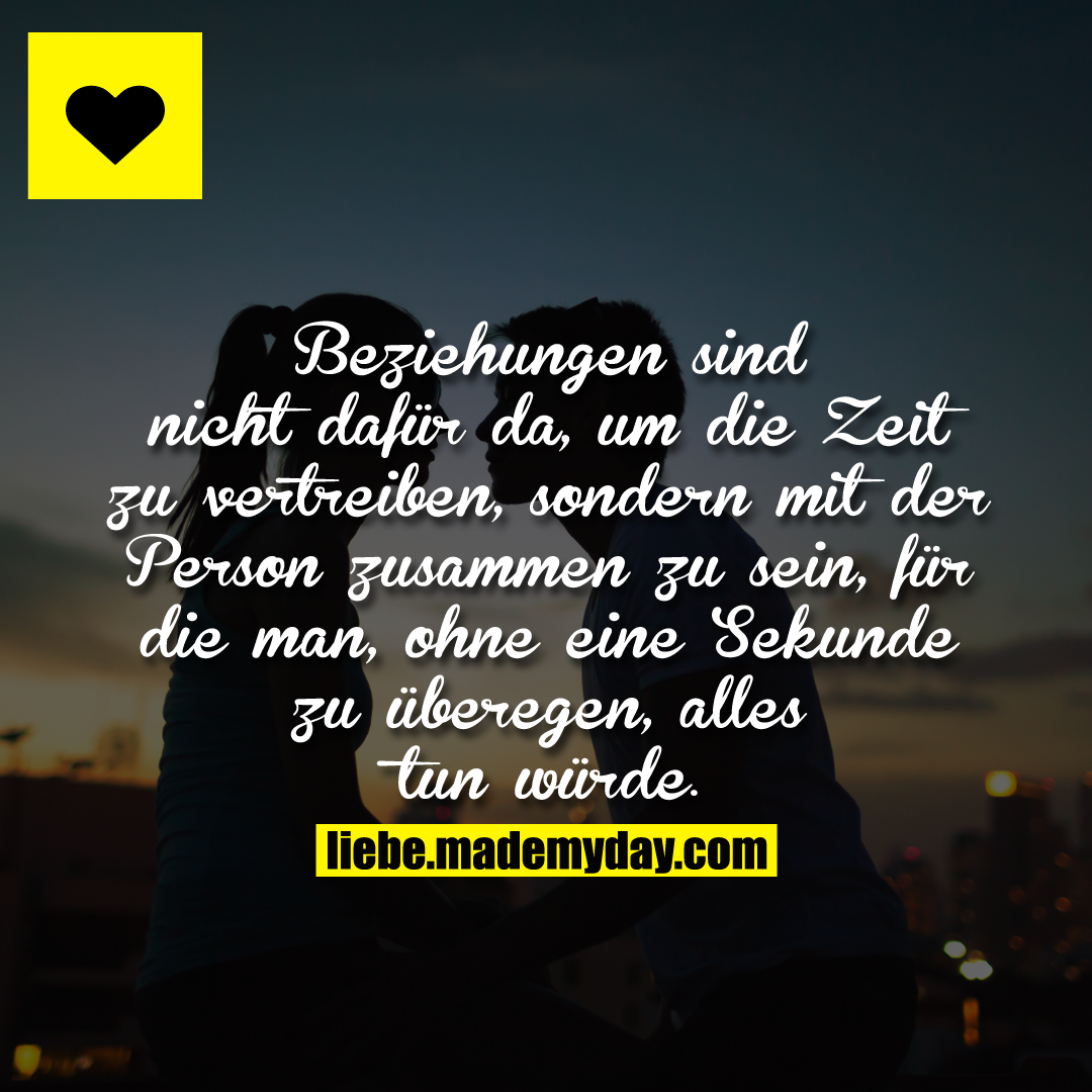 Beziehungen sind nicht dafür da, Made My Day