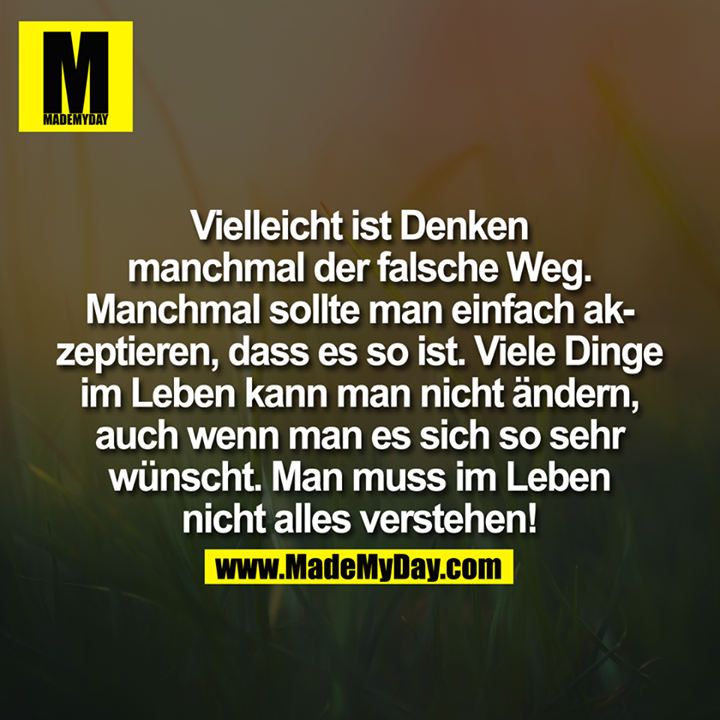 Vielleicht ist Denken manchmal der Made My Day