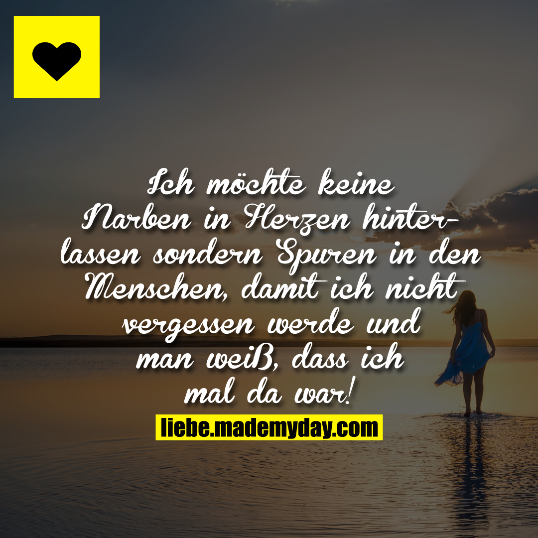 Ich möchte keine Narben in Made My Day