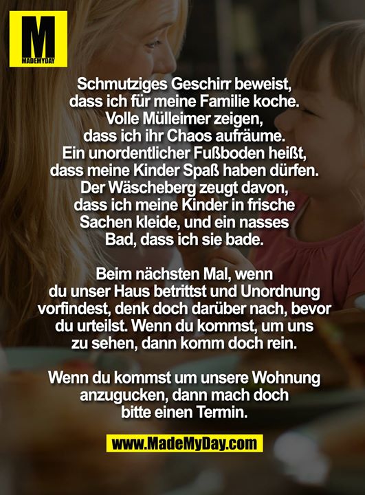 Schmutziges Geschirr beweist, dass ich Made My Day