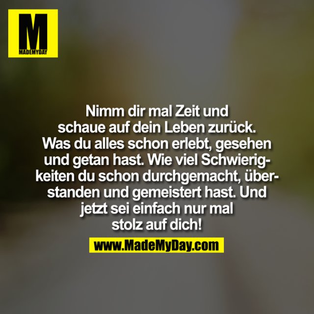 Nimm Dir mal Zeit und Made My Day